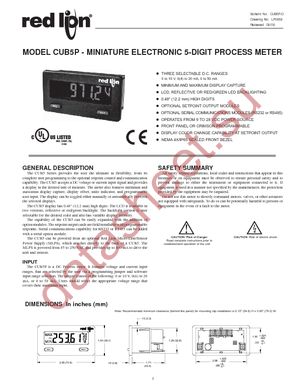 CUB5PR00 datasheet  